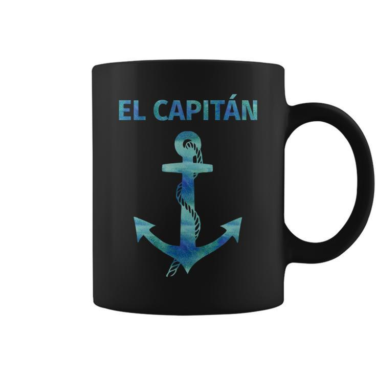 El Capitan Funny Anchor Sailing  For Captain Coffee Mug
