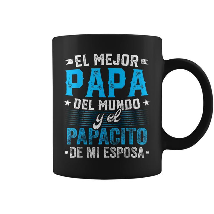 El Mejor Papa Del Mundo Camisa Para Dia Del Padre Latino Dad  Coffee Mug