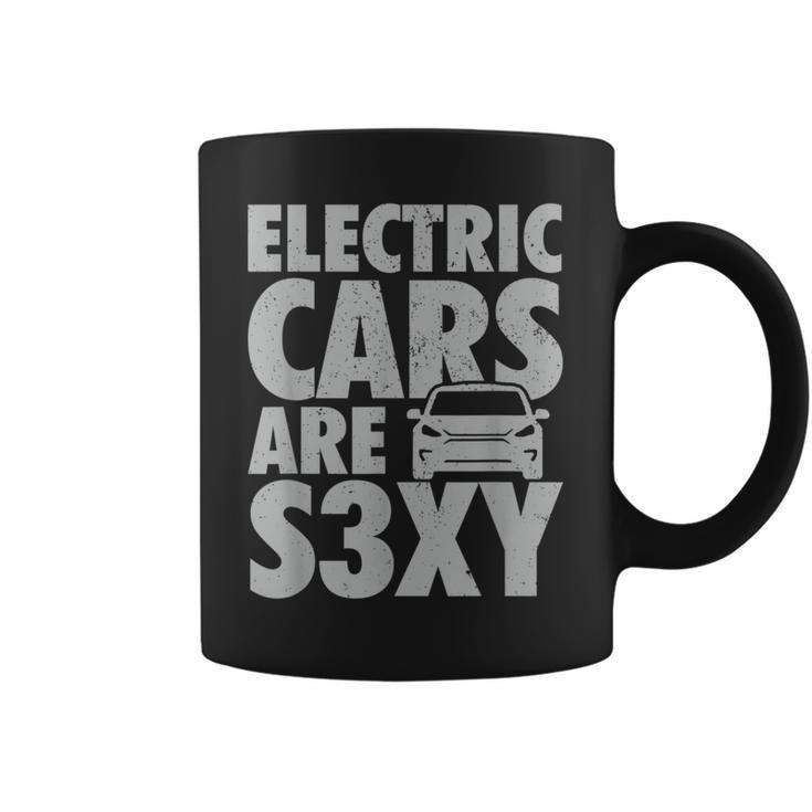 Electric Car S3xy Ev Driver Is Sexy Driver Funny Gifts Coffee Mug