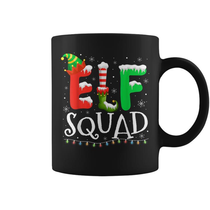 Elf Family Christmas Matching Pajamas Xmas Elf Squad Coffee Mug