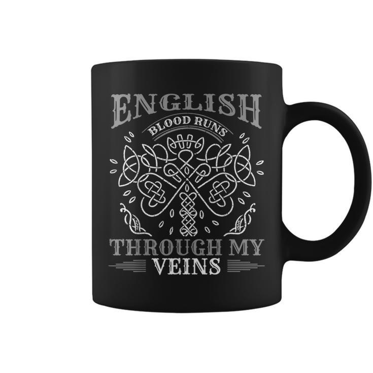 English Blood Runs Through My Veins Viking & Odin Coffee Mug
