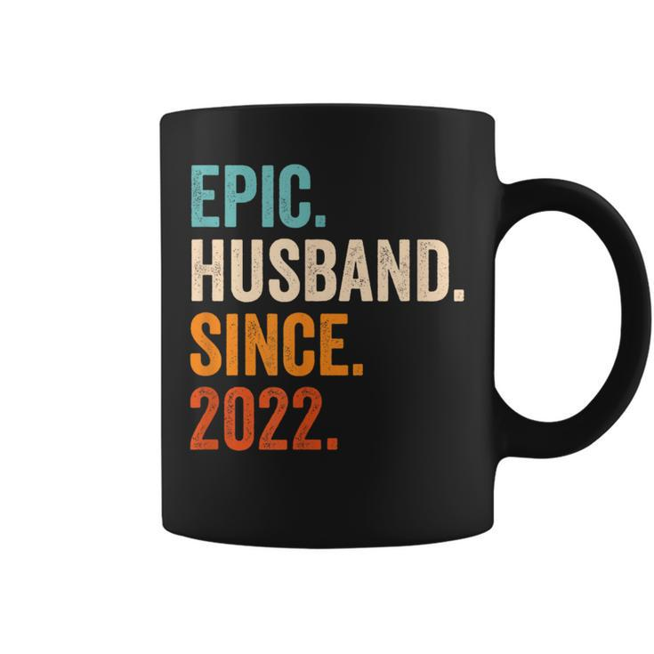 Epic Husband Since 2022 1St Wedding Anniversary 1 Year Coffee Mug