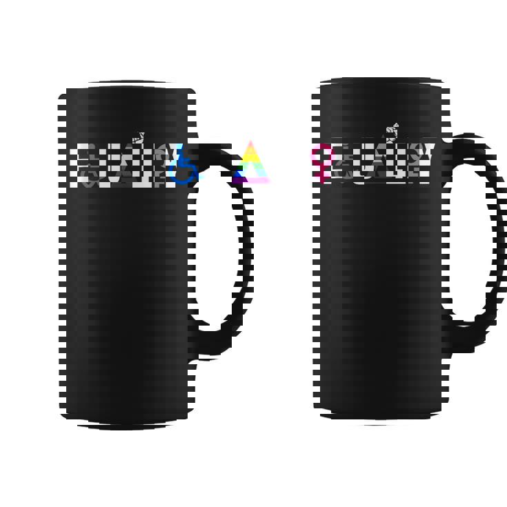 Equality Funny Lgbt Flag Gay Pride Month Lgbtq Rainbow  Coffee Mug