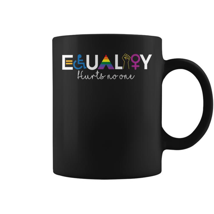 Equality Hurts No One  Rainbow Lgbtq Gay Pride  Coffee Mug