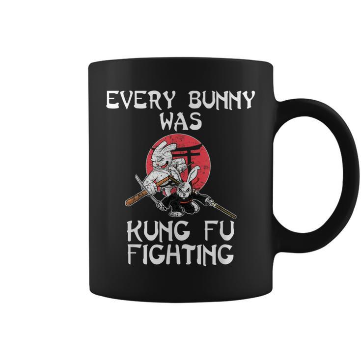 Every Bunny Was Kung Fu Fighting Easter Sunday Rabbit Coffee Mug