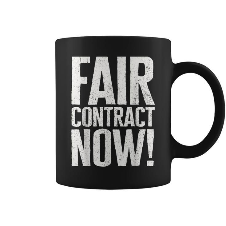 Fair Contract Now Writers Guild Of America Wga Strike Coffee Mug