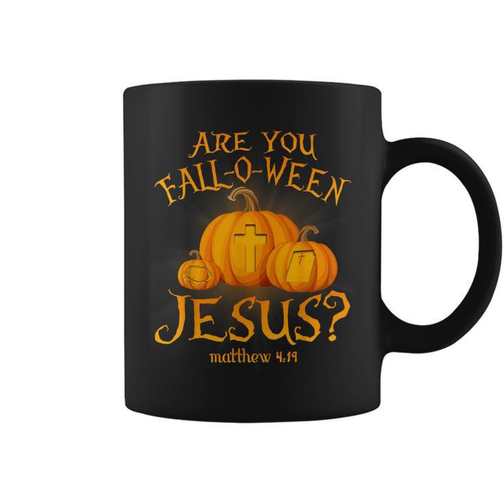 Are You Fall-O-Ween Jesus Christian Halloween Pumpkin Coffee Mug
