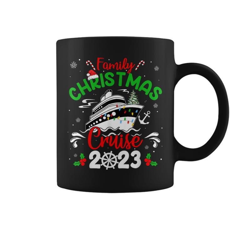 Family Christmas Cruise Squad 2023 Family Pjs Vacation Trip Coffee Mug
