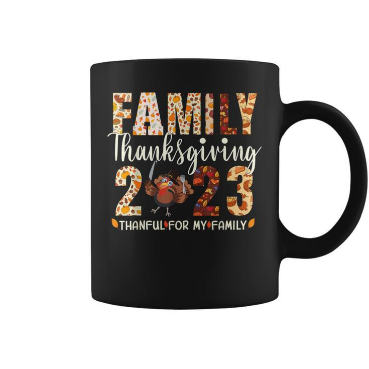 Family Thanksgiving 2023 Fall Autumn Turkey Matching Family Coffee Mug