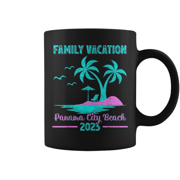 Family Vacation 2023 Palm Tree Florida Panama City Beach  Coffee Mug