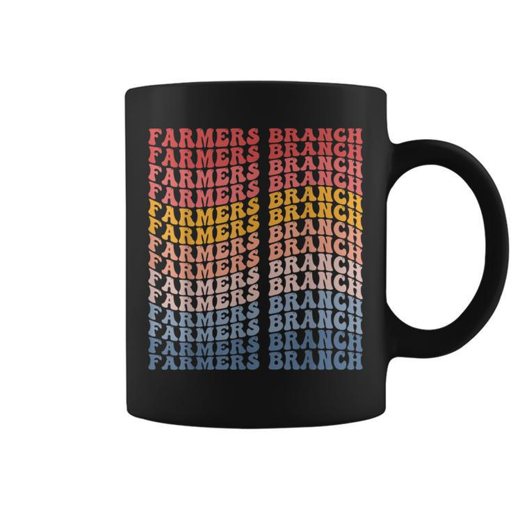 Farmers Branch City Groovy Retro Coffee Mug