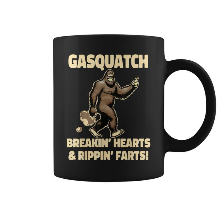 Farting Bigfoot Breaking Hearts And Ripping Farts Sasquatch Coffee Mug