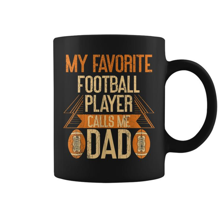 Father American Football Player Dad Sport  Gift For Mens Coffee Mug