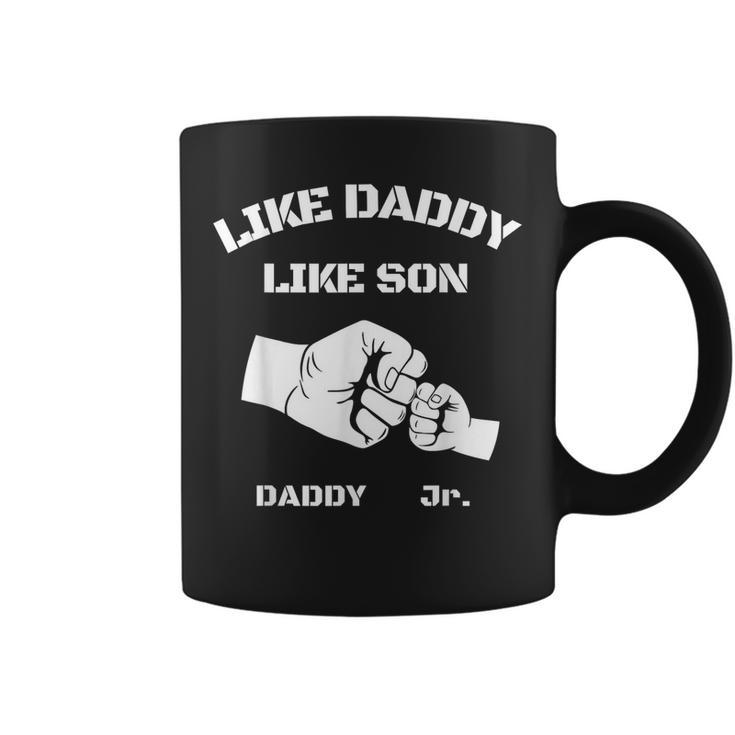 Father Son Fist Bump Matching Fathers Day Daddy Dad & Son  Coffee Mug