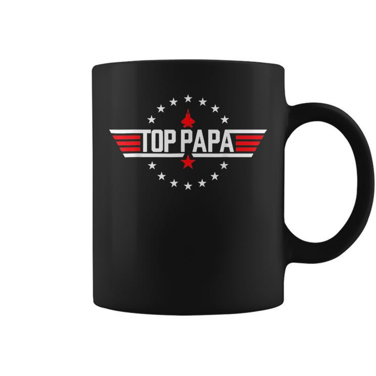 Fathers Day 2023 Papa Gift From Grandkids Son Daughter  Coffee Mug