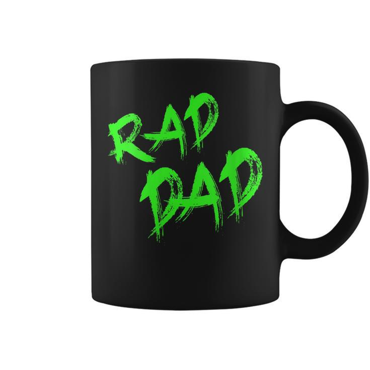 Fathers Day 80S90S Graffiti Rad Dad  Funny Gifts For Dad Coffee Mug