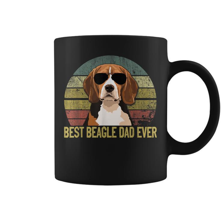 Fathers Day Beagle Dog Dad Vintage Best Beagle Dad Ever  Gift For Mens Coffee Mug