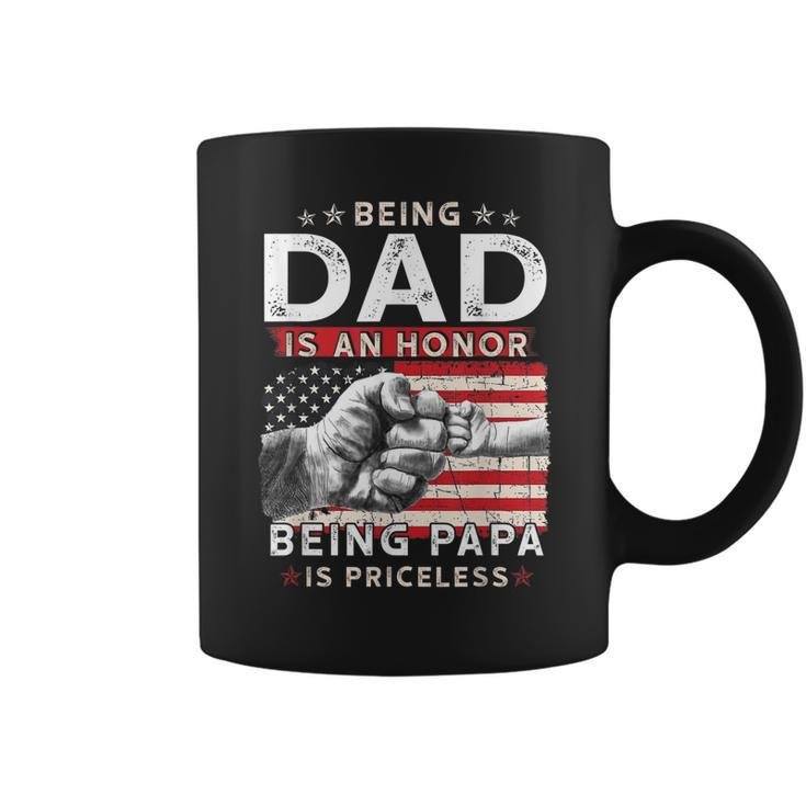 Fathers Day  For Dad An Honor Being Papa Is Priceless  Coffee Mug