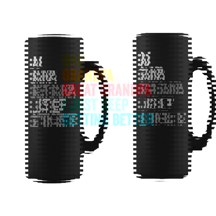 Fathers Day Grandpa Gift From Grandkids Dad Great Grandpa  Coffee Mug
