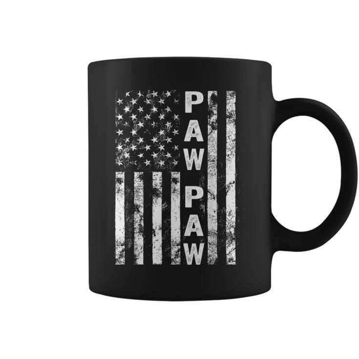 Fathers Day Paw Paw  America Flag Gift For Men  Coffee Mug