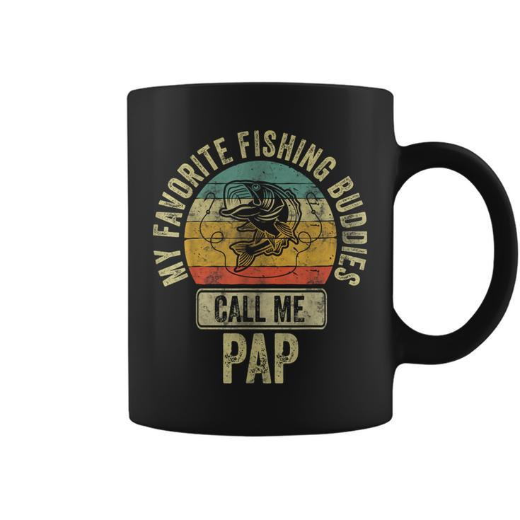 My Favorite Fishing Buddies Call Me Pap Fisherman Coffee Mug