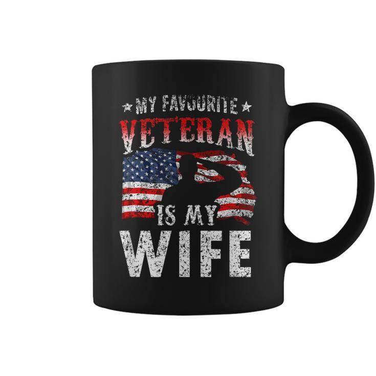 My Favorite Veteran Is My Wife Veterans Veteran's Day Team Coffee Mug