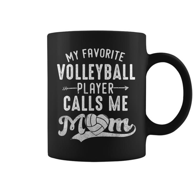 My Favorite Volleyball Player Calls Me Mom Mommy Coffee Mug