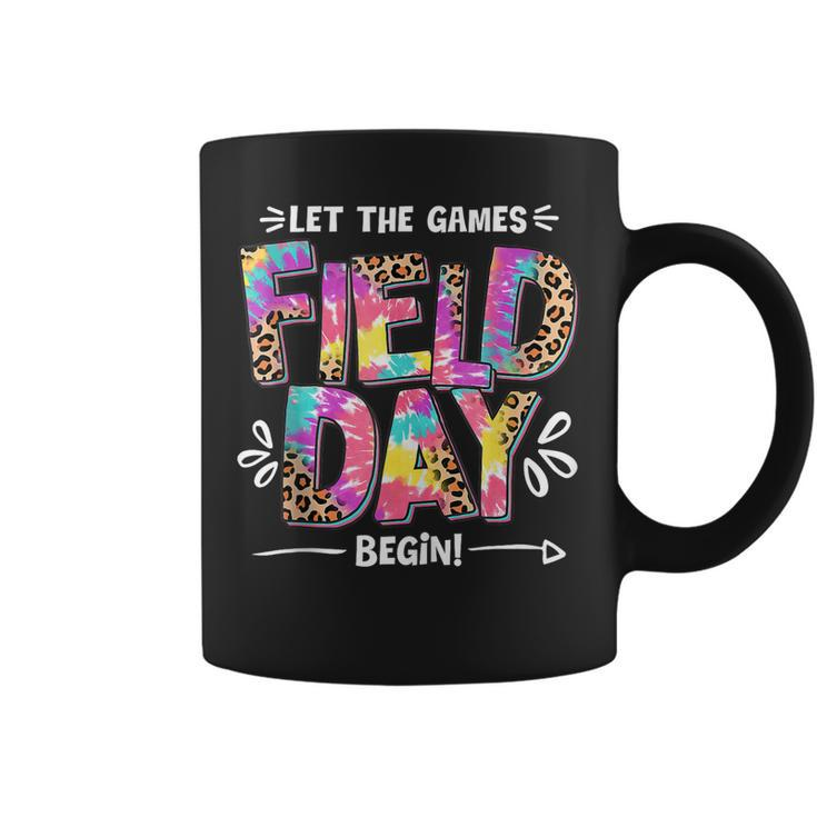 Field Day Let The Games Begin Leopard Tie Dye Field Day  Coffee Mug