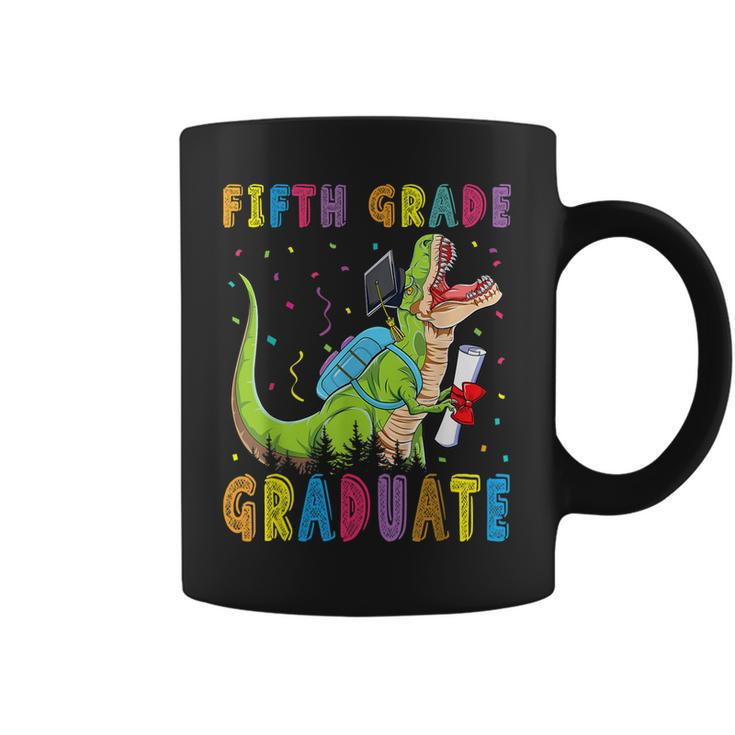 Fifth Grade Graduate Dinosaur Trex Fifth Grade Graduation Coffee Mug