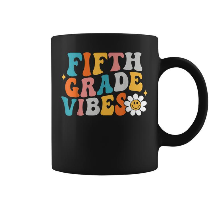 Fifth Grade Vibes 5Th Grade Team Hippie 1St Day Of School Coffee Mug