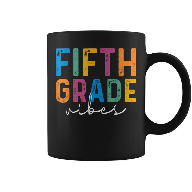Fifth Grade Vibes 5Th Grade Team Retro 1St Day Of School  Coffee Mug