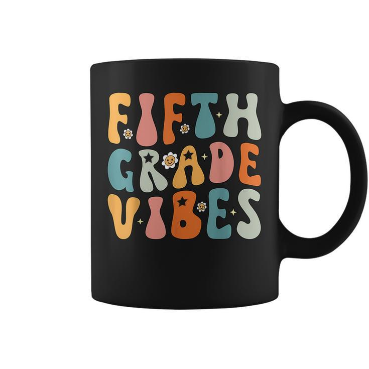 Fifth Grade Vibes 5Th Grade Team Retro 1St Day Of School Coffee Mug