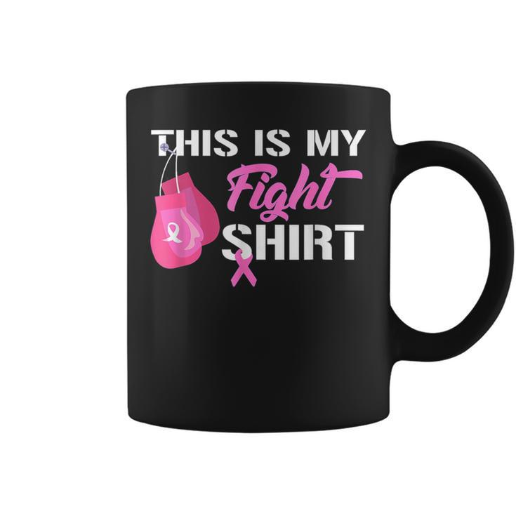 This Is My Fight Breast Cancer Fighter Pink Boxing Glove Coffee Mug