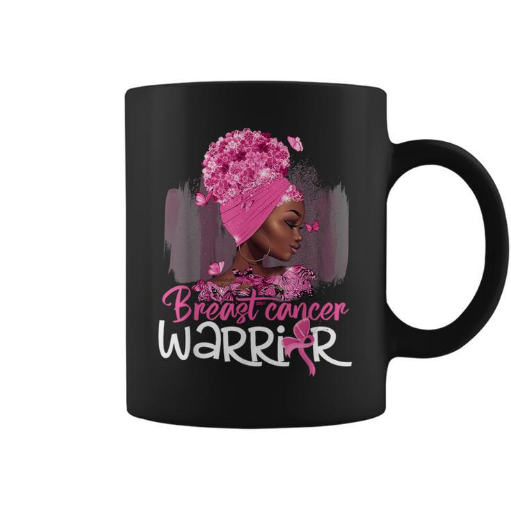 Fighting Breast Cancer Warrior Messy Bun Wear Pink Coffee Mug
