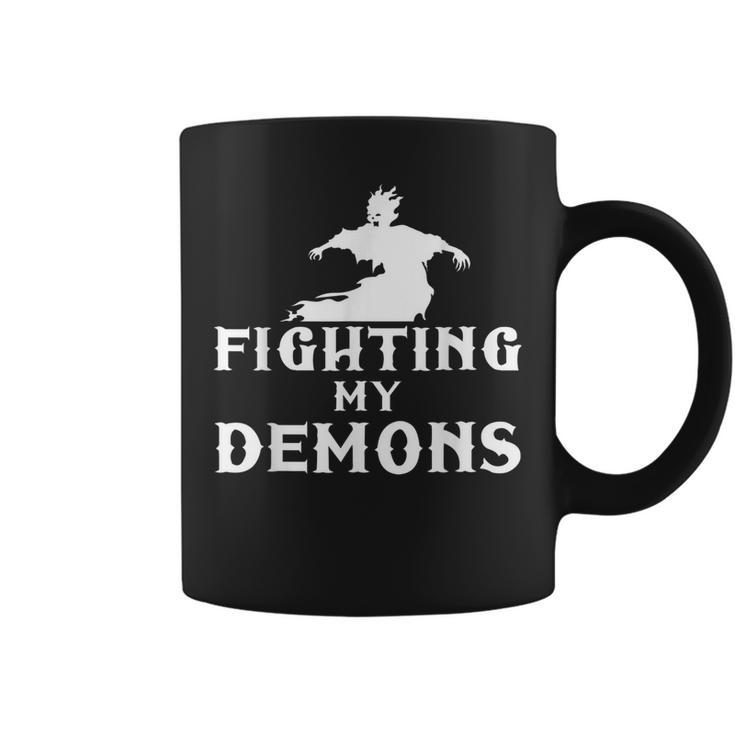 Fighting My Demons Satan Devil Satanic Occult Satanism Witch Witch Coffee Mug