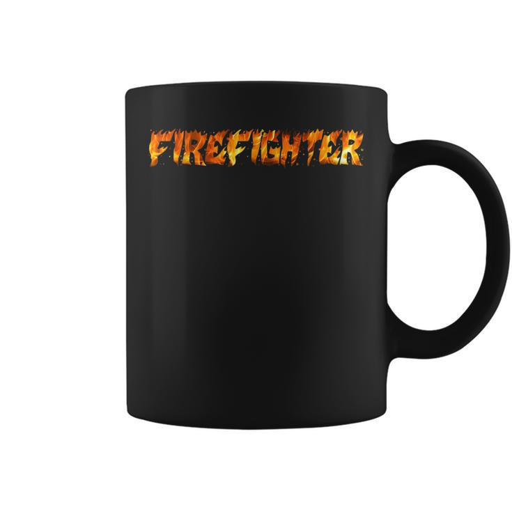 Firefighter Design Pride Courage Fire Chief Rescuers Fireman  Coffee Mug