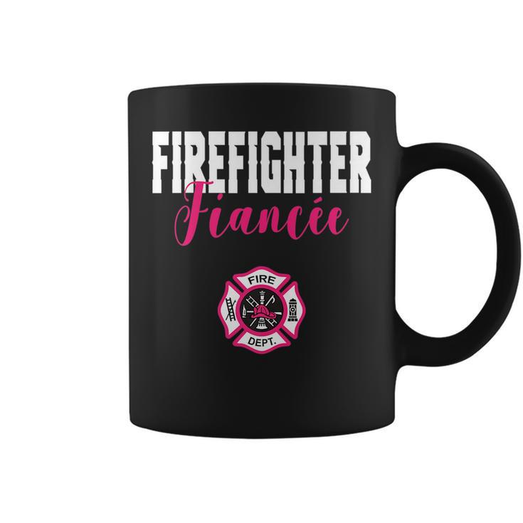 Firefighter Fiancee  For Support Of Your Fireman Coffee Mug