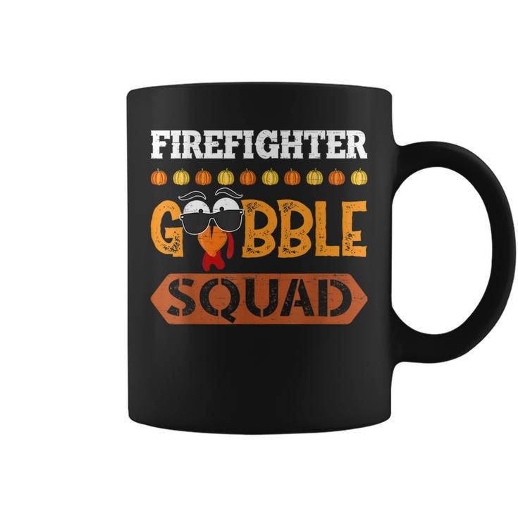 Firefighter Gobble Squad Fireman Turkey Crew Thanksgiving  Coffee Mug