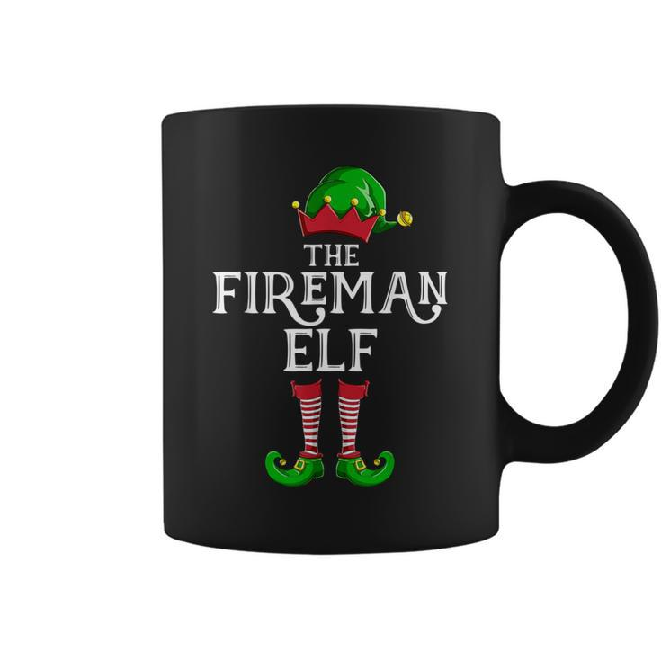 Fireman Elf Matching Family Group Christmas Party Pajama Coffee Mug
