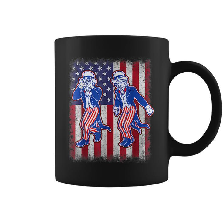 Firework Uncle Sam Griddy Dance 4Th Of July Independence Day Coffee Mug