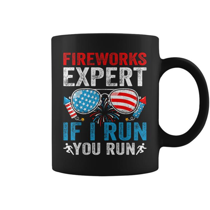 Fireworks Expert If I Run You Run 4Th Of July Sunglasses Coffee Mug