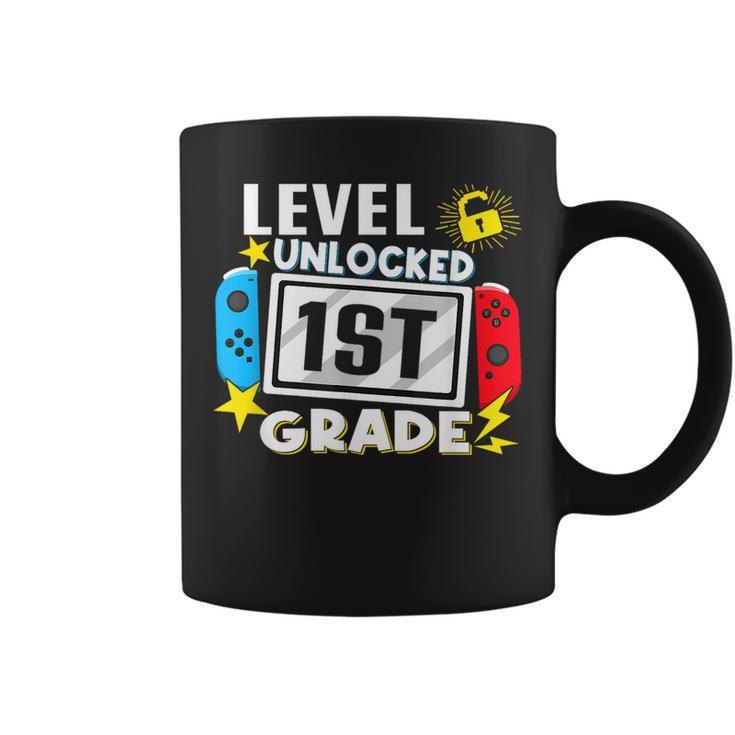 First Day Of 1St Grade Level Unlocked Game Back To School Coffee Mug