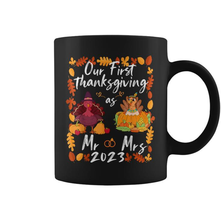 Our First Thanksgiving As Mr And Mrs Married Couples Coffee Mug