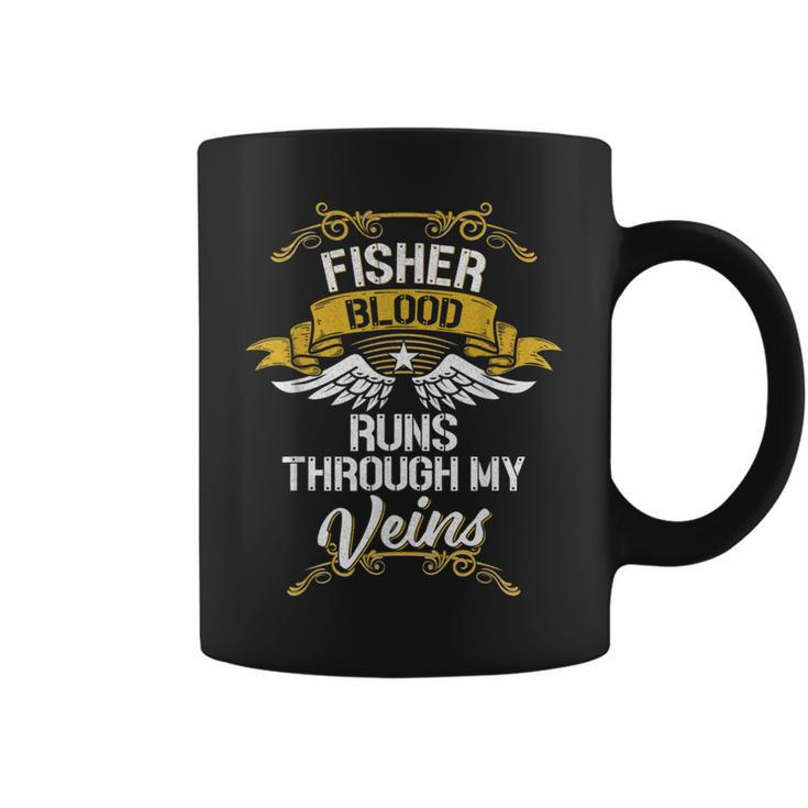 Fisher Blood Runs Through My Veins Coffee Mug