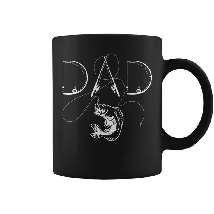 Fisherman Dad Fishing Enthusiast Fish Lover Daddy Fathers  Coffee Mug