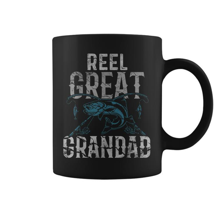 Fishermen Reel Great Grandad Fishing Fathers Day  Coffee Mug