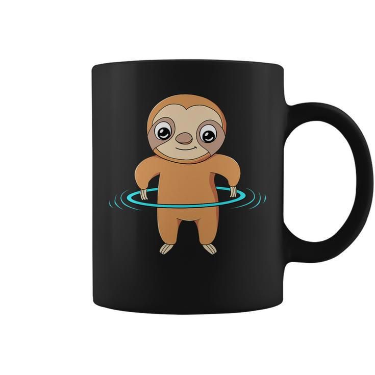 Fitness Dance Hula Hoop Sloth Coffee Mug