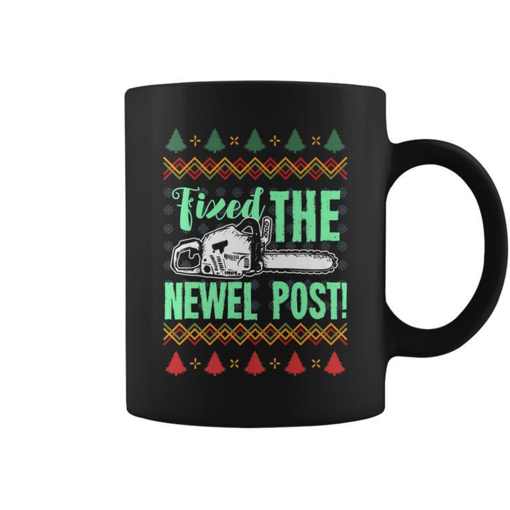 Fixed The Newel Post For A Christmas Party Coffee Mug
