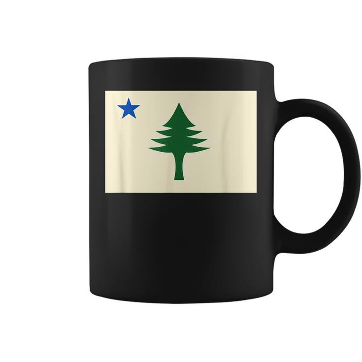 Flag Of Maine  1901 Maine State Flag Pine Tree State  Coffee Mug