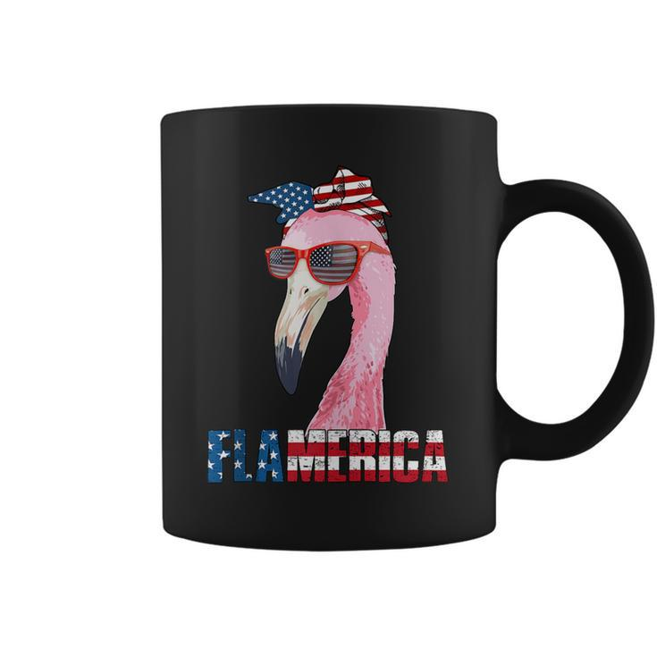 Flamingo 4Th Of July Flamerica Patriotic Coffee Mug